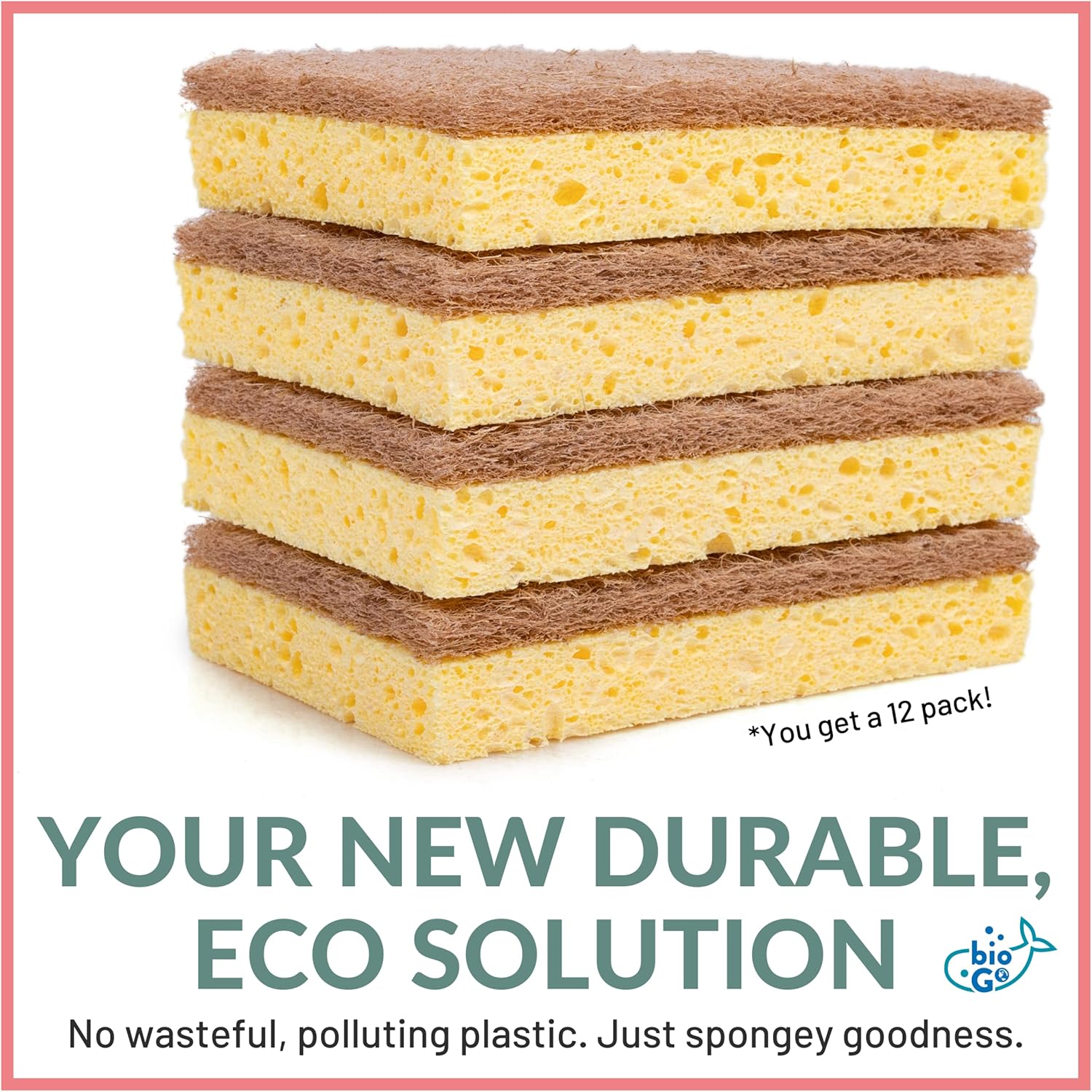 bioGo Compostable Plant Based Dish Sponges – bioGo Store